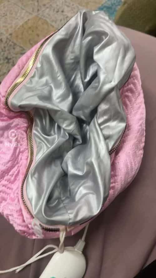 My experience with the thermal hair cap helps with absorption - image on MyEx