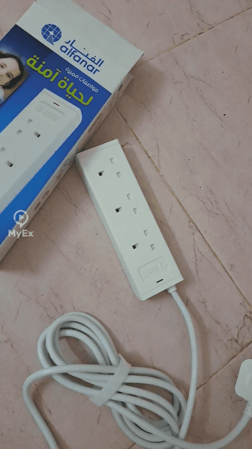 The best Al-Fanar extension, strong, I connected an electric oven and a microwave to it at the same time and it didn't get hot - image on MyEx