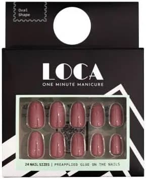 Image of Castal press-on nails displayed on a hand in vibrant colors