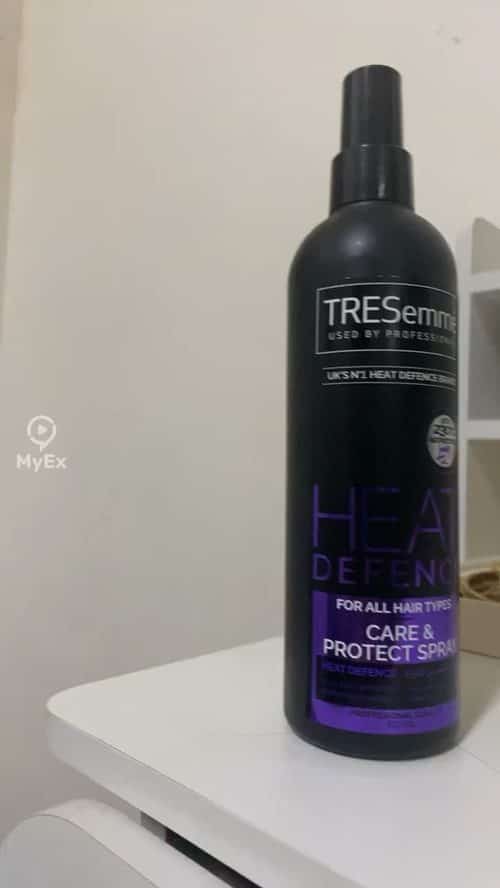 TRESemmé Heat Protection Spray, Purple, How to use, video of my experience - image on MyEx