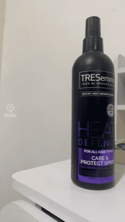 TRESemmé Heat Protection Spray, Purple, How to use, video of my experience - image on MyEx