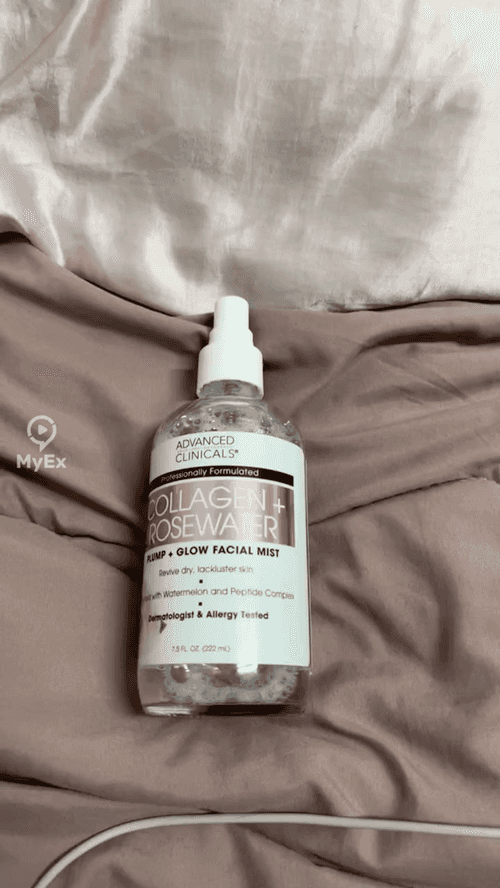 Collagen at Rose Water para sa mukha, nagbibigay lang ng pakiramdam ng pagiging sariwa, pagkatapos subukan - image on MyEx