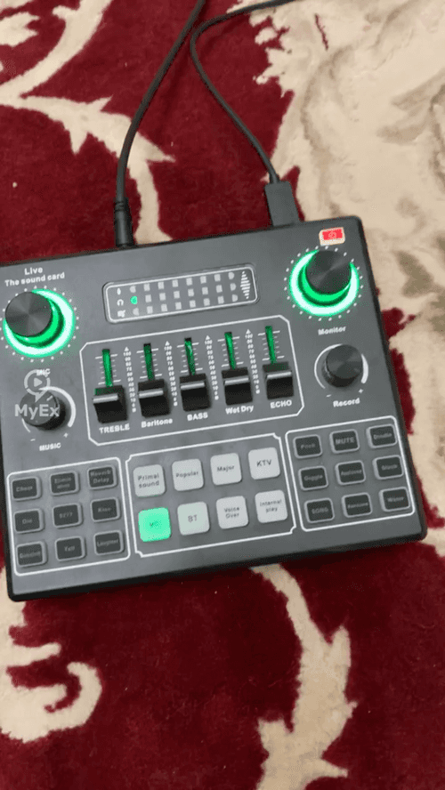 My experience with the sound mixer board microphone for the sound changer card for live streaming mixer - image on MyEx